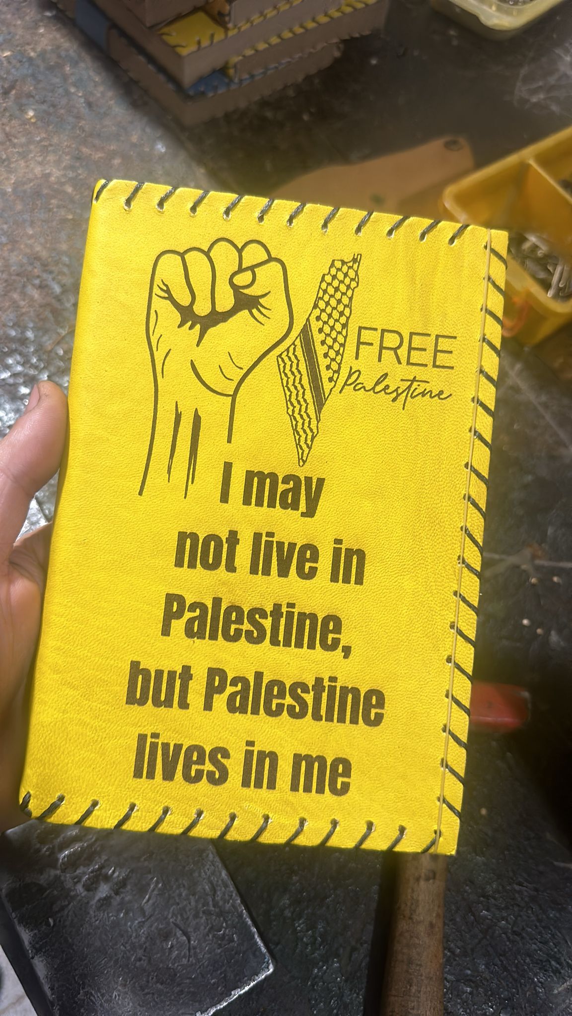 Personalized Palestine Handcrafted Diaries Customized Artisanal Journals