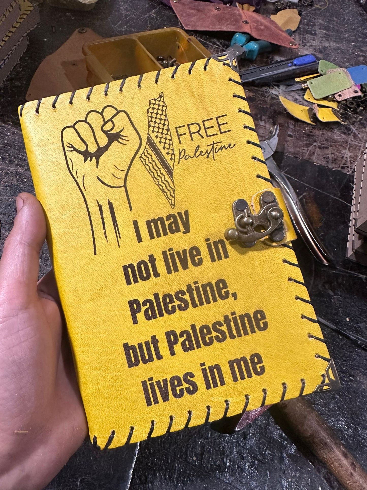 Personalized Palestine Handcrafted Diaries Customized Artisanal Journals