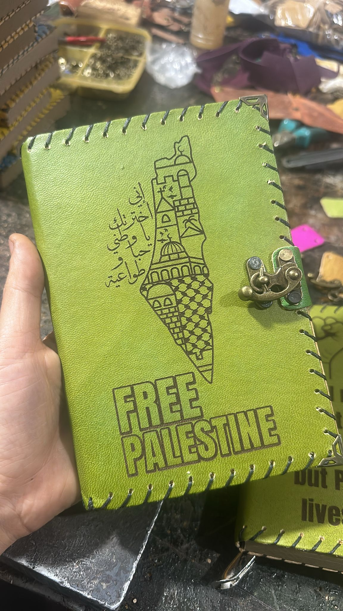 Personalized Palestine Handcrafted Diaries Customized Artisanal Journals