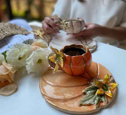 Custom Personalized Handmade Expresso Cup /Turkish Tea Cup | Unique Ceramic Pottery Cups Elegant Hand-Painted Ceramic Cups Individualized