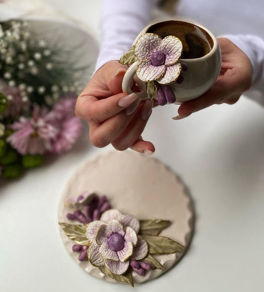 Custom Personalized Handmade Expresso Cup /Turkish Tea Cup | Unique Ceramic Pottery Cups Elegant Hand-Painted Ceramic Cups Individualized