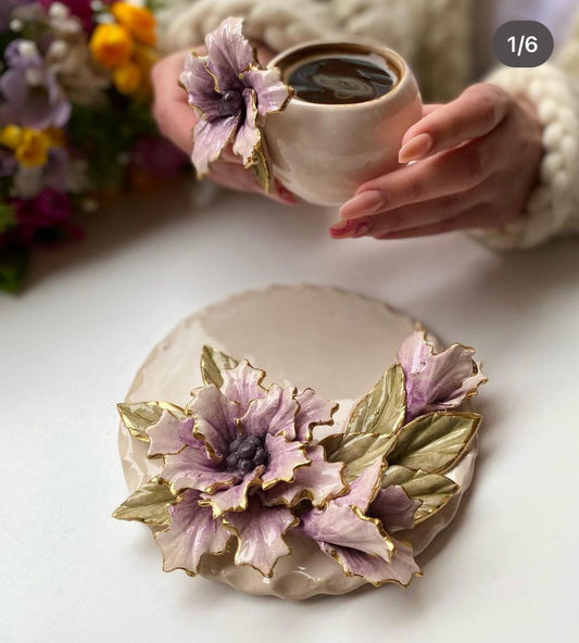 Custom Personalized Handmade Expresso Cup /Turkish Tea Cup | Unique Ceramic Pottery Cups Elegant Hand-Painted Ceramic Cups Individualized