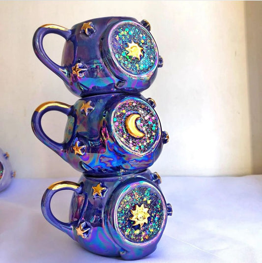 Custom Personalized Handmade Mugs | Unique Ceramic Pottery Cups Elegant Hand-Painted Ceramic Cups Individualized
